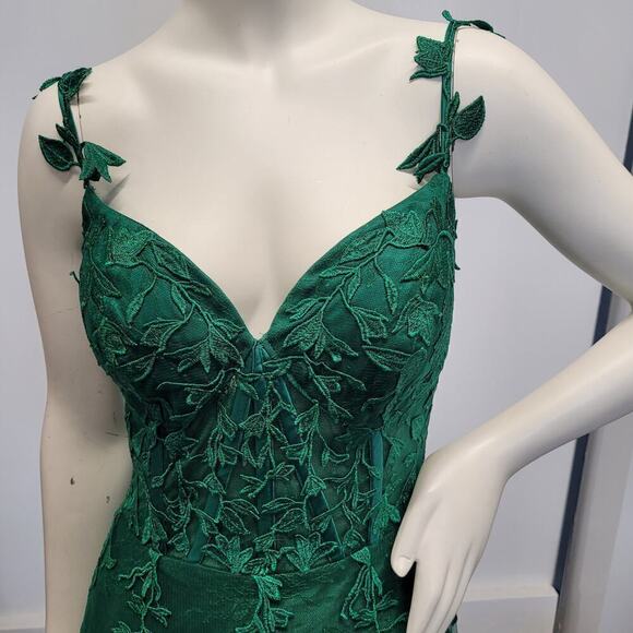 Evergreen Formal Gown Prom Dress Wedding Party Bridesmaid MOTB - Picture 12 of 14